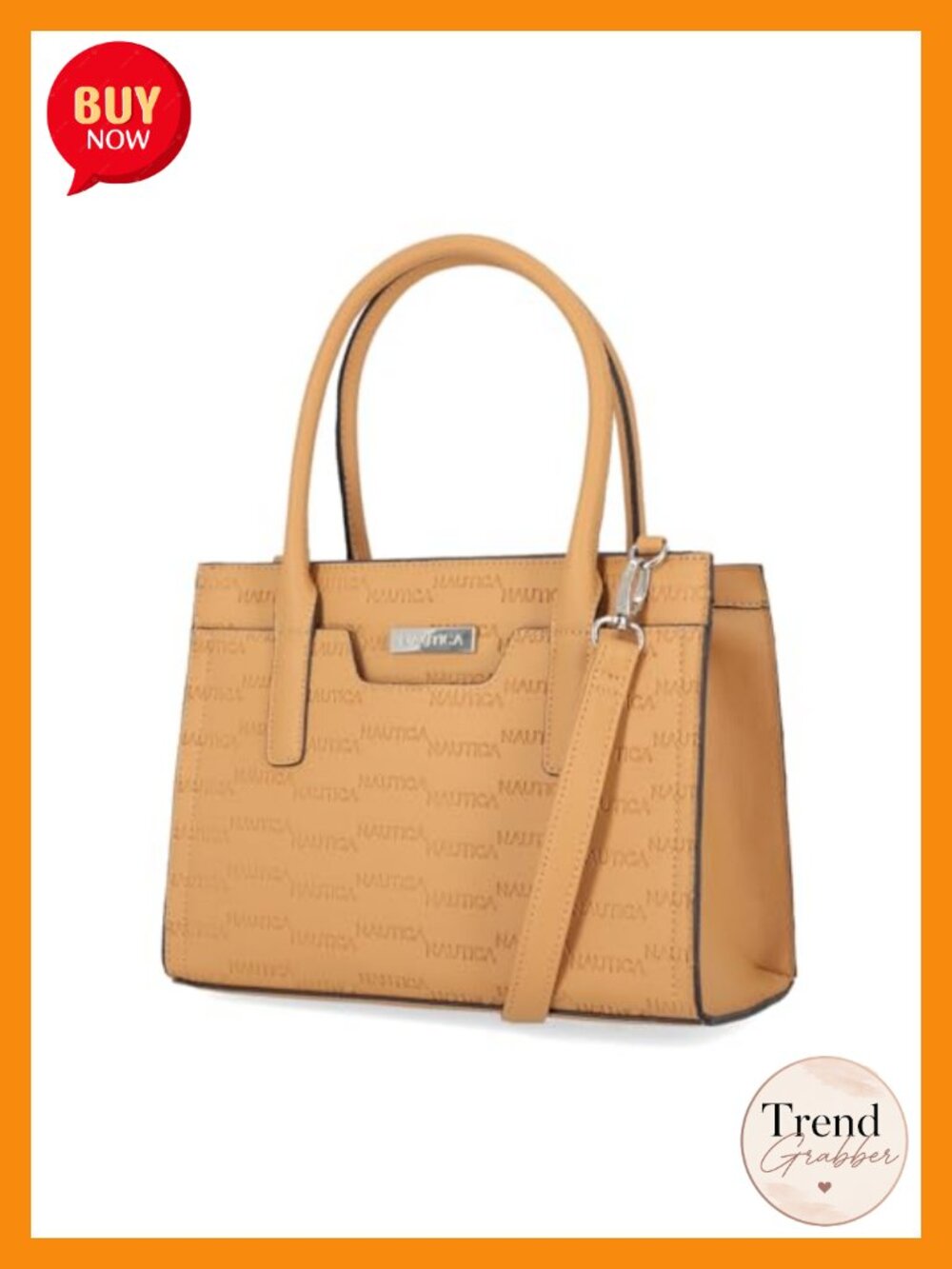 Vegan Leather Satchel Handbag Removable Crossbody Strap Top Handle Purse